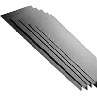 Los mejores  - Yunnyp Tablero de fibra de carbono- panel de placa de fibra de carbono completa de 230 mm x 170 mm 3k 0.5-1 - 1.5-2-3 mm